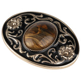 Western Stone Floral Belt Buckle