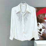 Long Sleeve Butterfly Graphic Shirt