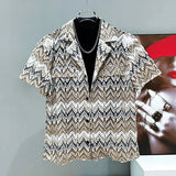 Mirage Ripple Button-Up Shirt