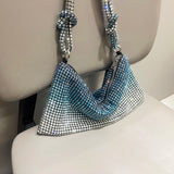 Ombre Rhinestone Mini Shoulder Bag