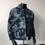 Digital Texture Denim Jacket