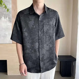 Satin Ice Printed Button-Up