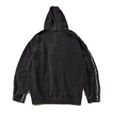 Blouson Ripped Patched Denim Hoodie