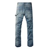 Front Layer Denim Jeans