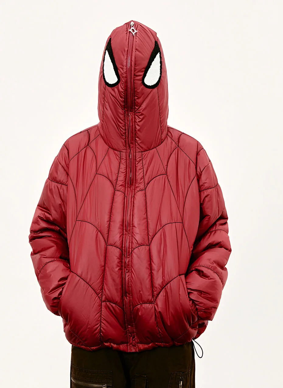 Full Zip Web Spider Puffer Jacket