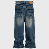 Frayed Claw Washed Denim