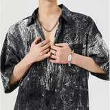 Aged Tie Dye Button-Up