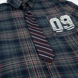 Vintage Plaid Necktie Unisex Varsity Shirt