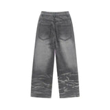 American Street Distressed Straight-leg Denim