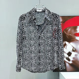 Transparent Mesh Laced Shirt