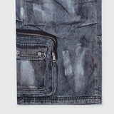 Shadow Streak Baggy Denim Jeans