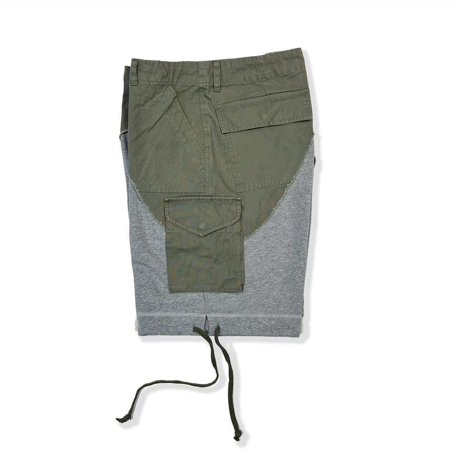 Army Patchwork Cargo Shorts