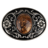 Western Stone Floral Belt Buckle