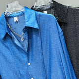 Micro Studded Long Sleeve Shirt