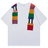 multicolor graduation stole t-shirt