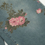 Dual Rose Floral Denim Jeans