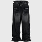 Frayed Claw Washed Denim