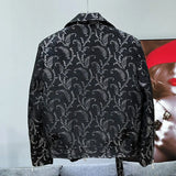 Dark Paisley Embroidered Jacket