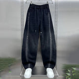 Curved Knife String Jeans