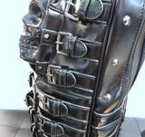 Skull Multi-Buckle Backpack