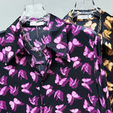 Butterfly Graphic Button-up Shirt