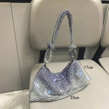 Ombre Rhinestone Mini Shoulder Bag