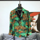 Emerald Jungle Vintage Print Shirt