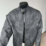 Charcoal Moto Jacket