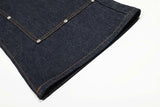 Layered Two-Piece Blue Denim Pants
