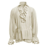 Steampunk Long Sleeve Ruffled Shirt