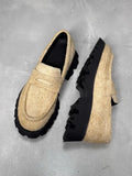 Multi-Color Platform Style Loafers