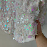 Iridescent Sequin Bomber Jacket