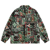 Native Aztec Knit Blouson Jacket