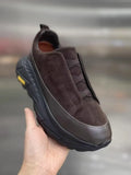 Leather patch Slip On Sneakers