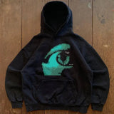 Cyber Eye Glitch Hoodie