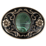 Western Stone Floral Belt Buckle