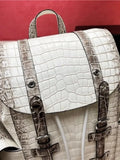 Luxe Croc-Embossed Multi-Tone Backpack