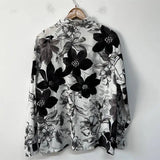 Monochrome Floral Button Up