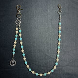 Cracked Blue Emblem Jean Chain