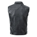 Riveted Leather Motor Vest