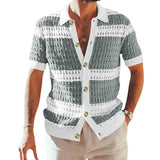 Hollow Knit Polo Shirt
