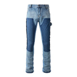 Front Layer Denim Jeans