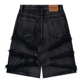 Baggy Lined Denim Shorts