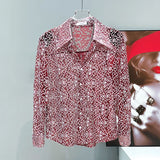 Transparent Mesh Laced Shirt