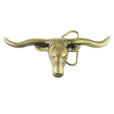 Longhorn Bull Head Belt Buckle