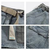 Utility Fade Cargo Denim Shorts