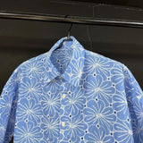Hollow Breathable Floral Shirt