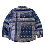 Indigo Blue Paisley Patchwork Jacket