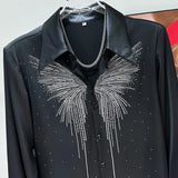 Long Sleeve Butterfly Graphic Shirt