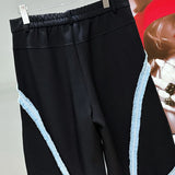 Knife Carved Denim Pants